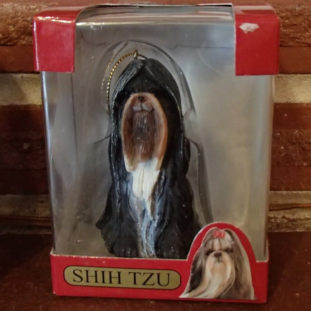 ACA Collectors Series Limited Edition Shih Tzu Dog Christmas Ornament NIB